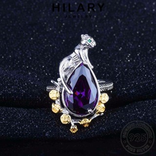 HILARY JEWELRY เงิน เครื่องประดับ 925 อเมทิสต์โกลด์ ผู้หญิง ต้นฉบับ จี้ แฟชั่น สร้อยคอ แท้ Silver เสือดาวที่สร้างสรรค์ เกาหลี เครื่องประดับ S253