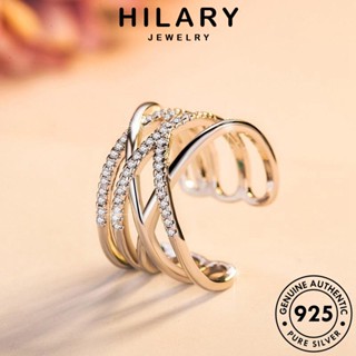 HILARY JEWELRY ต้นฉบับ แท้ มอยส์ซาไนท์ แหวน เกาหลี แฟชั่น 925 ไดมอนด์ เงิน เครื่องประดับ โกลด์ เครื่องประดับ ความคิดสร้างสรรค์ Silver ผู้หญิง R67