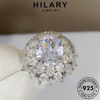 HILARY JEWELRY Silver เครื่องประดับ ผู้หญิง ไพลิน ต้นฉบับ เกาหลี แท้ เงิน เครื่องประดับ แฟชั่น แหวน ความรักที่หรูหรา 925 R285