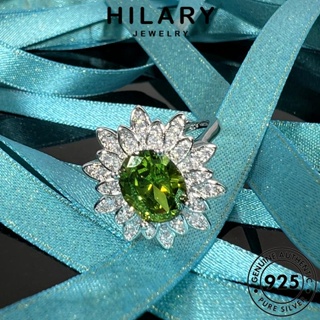 HILARY JEWELRY ต้นฉบับ แฟชั่น เกาหลี แท้ ผู้หญิง เครื่องประดับ ดอกไม้ที่สร้างสรรค์ 925 เครื่องประดับ Silver คริสตัลเพชรสีชมพู เงิน แหวน R262