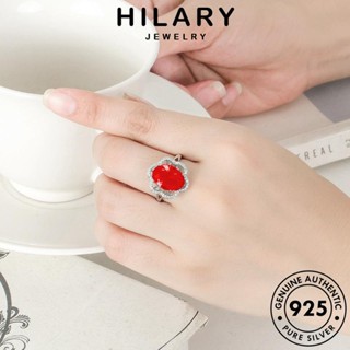 HILARY JEWELRY แฟชั่น แท้ เงิน เกาหลี อความารีน 925 ดอกไม้อารมณ์ เครื่องประดับ แหวน Silver เครื่องประดับ ผู้หญิง ต้นฉบับ R433