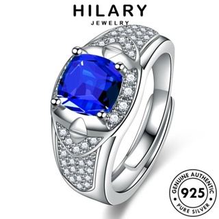 HILARY JEWELRY เงิน แฟชั่น เกาหลี ไพลิน เครื่องประดับ สร้างสรรค์ V ต้นฉบับ แหวน 925 รูปร่าง เครื่องประดับ Silver แท้ ผู้หญิง R503