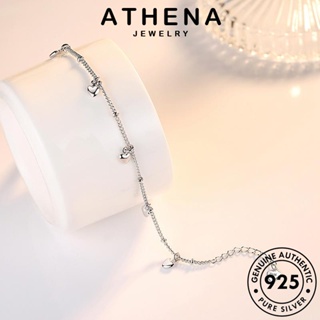 ATHENA JEWELRY 925 ผู้หญิง กำไล เงิน เกาหลี เครื่องประดับ เครื่องประดับ ต้นฉบับ กำไลข้อมือ แท้ แฟชั่น รูปหัวใจแฟชั่น ผู้หญิง Silver B6