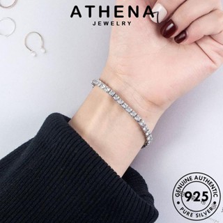 ATHENA JEWELRY ส่องแสง ผู้หญิง Silver เครื่องประดับ แฟชั่น เกาหลี กำไลข้อมือ กำไล แท้ ผู้หญิง เงิน 925 มอยส์ซาไนท์ไดมอนด์ ต้นฉบับ เครื่องประดับ B8