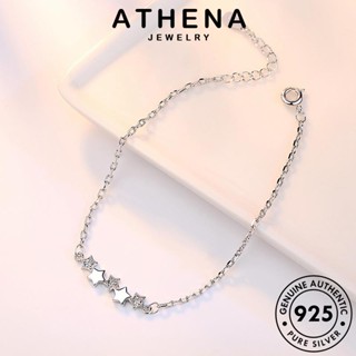 ATHENA JEWELRY แท้ เงิน เกาหลี กำไลข้อมือ Silver ดาวห้าแฉกบุคลิกภาพ แฟชั่น ผู้หญิง ผู้หญิง 925 ต้นฉบับ เครื่องประดับ กำไล เครื่องประดับ มอยส์ซาไนท์ไดมอนด์ B18