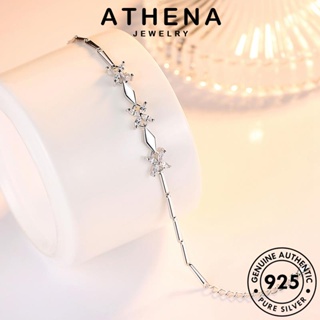 ATHENA JEWELRY กำไลข้อมือ เครื่องประดับ ต้นฉบับ แฟชั่น ผู้หญิง กำไล 925 เกาหลี เงิน แท้ โคลเวอร์แฟชั่น เครื่องประดับ Silver ผู้หญิง B68