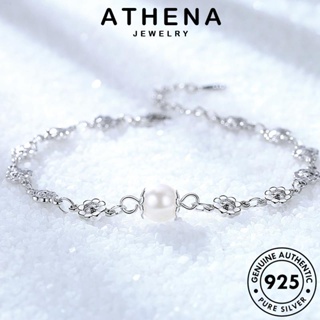 ATHENA JEWELRY กำไลข้อมือ เครื่องประดับ พลัมแฟชั่น Silver เงิน กำไล แฟชั่น 925 ต้นฉบับ ผู้หญิง ผู้หญิง แท้ เครื่องประดับ เกาหลี ไข่มุก B89