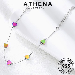 ATHENA JEWELRY Silver เงิน เกาหลี 925 ผู้หญิง ผู้หญิง เครื่องประดับ เครื่องประดับ ต้นฉบับ กำไล แฟชั่น กำไลข้อมือ แท้ บุคลิกภาพรูปหัวใจ B106