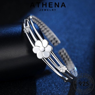 ATHENA JEWELRY ผู้หญิง แฟชั่น กำไลข้อมือ เครื่องประดับ Silver เกาหลี เครื่องประดับ เงิน ผู้หญิง แท้ วรรณกรรมดอกบ๊วย 925 ต้นฉบับ กำไล B142