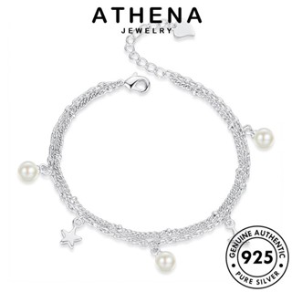 ATHENA JEWELRY ดาวห้าแฉกที่เรียบง่าย เครื่องประดับ เงิน กำไล กำไลข้อมือ Silver 925 ต้นฉบับ ไข่มุก แฟชั่น ผู้หญิง เครื่องประดับ แท้ ผู้หญิง เกาหลี B56