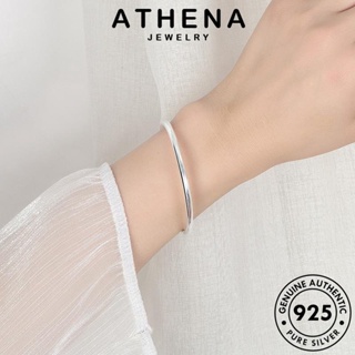 ATHENA JEWELRY กำไล ต้นฉบับ เครื่องประดับ แท้ เกาหลี เครื่องประดับ มันวาวเรียบง่าย เงิน แฟชั่น ผู้หญิง ผู้หญิง 925 Silver กำไลข้อมือ B180