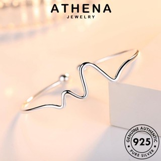 ATHENA JEWELRY กำไล เงิน Silver 925 เกาหลี ต้นฉบับ กำไลข้อมือ แผนที่กระโดดความรักที่สร้างสรรค์ เครื่องประดับ ผู้หญิง แฟชั่น ผู้หญิง เครื่องประดับ แท้ B200