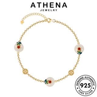 ATHENA JEWELRY กำไลข้อมือ เงิน กำไล Silver เครื่องประดับ เกาหลี ต้นฉบับ แฟชั่น แท้ ผู้หญิง 925 ผู้หญิง ทาสีเคลือบฟัน เครื่องประดับ ทองหยก B220