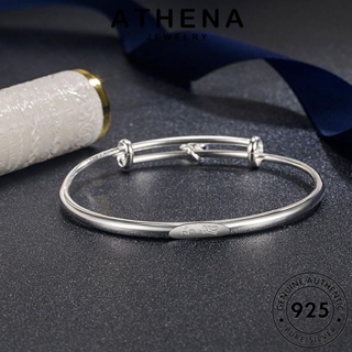 ATHENA JEWELRY Silver กำไลข้อมือ เงิน แท้ แฟชั่น เครื่องประดับ ผู้หญิง เครื่องประดับ กำไล 925 ผู้หญิง เกาหลี ต้นฉบับ ผิงอันฟู่ B226