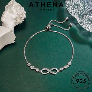 ATHENA JEWELRY สัญลักษณ์อินฟินิตี้ที่สร้างสรรค์ แท้ กำไล ต้นฉบับ ผู้หญิง เครื่องประดับ เครื่องประดับ เงิน Silver มอยส์ซาไนท์ไดมอนด์ เกาหลี กำไลข้อมือ แฟชั่น 925 ผู้หญิง B229