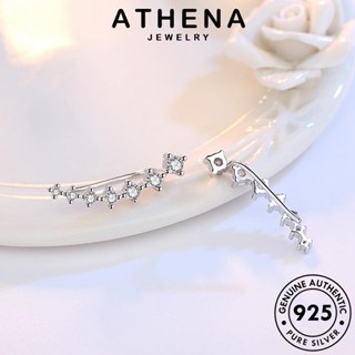 ATHENA JEWELRY แฟชั่น เครื่องประดับ ห่วง ต่างหู เงิน บุคลิกภาพเจ็ดดาว เกาหลี หนีบ ต้นฉบับ ผู้หญิง ตุ้มหู 925 Silver เครื่องประดับ แท้ E54