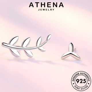 ATHENA JEWELRY หนีบ ใบอารมณ์ 925 เงิน ต่างหู เครื่องประดับ แท้ ห่วง เกาหลี Silver เครื่องประดับ ผู้หญิง ตุ้มหู ต้นฉบับ แฟชั่น E69