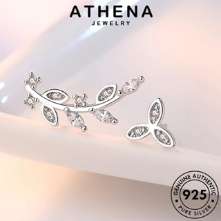 ATHENA JEWELRY แท้ เครื่องประดับ เกาหลี เงิน มอยส์ซาไนท์ไดมอนด์ Silver ห่วง 925 เครื่องประดับ ต้นฉบับ ตุ้มหู ใบแฟชั่น หนีบ แฟชั่น ผู้หญิง ต่างหู E130