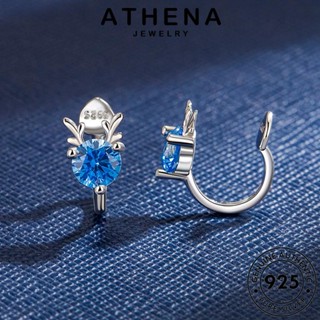 ATHENA JEWELRY กวางบุคลิกภาพ Silver ต่างหู ต้นฉบับ ไพลิน 925 ห่วง เครื่องประดับ แฟชั่น หนีบ แท้ เกาหลี เครื่องประดับ ผู้หญิง เงิน ตุ้มหู E149