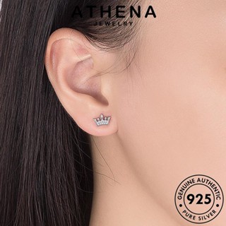 ATHENA JEWELRY แฟชั่น เครื่องประดับ แท้ ไข่มุก ต้นฉบับ ต่างหู มงกุฎที่สร้างสรรค์ เครื่องประดับ Silver หนีบ 925 ผู้หญิง ห่วง เกาหลี ตุ้มหู เงิน E256