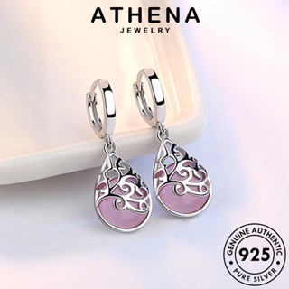 ATHENA JEWELRY เครื่องประดับ ต่างหู Silver เกาหลี หนีบ เงิน ตุ้มหู 925 ห่วง แท้ โอปอล แฟชั่น รูปทรงหยดน้ำย้อนยุค ผู้หญิง ต้นฉบับ เครื่องประดับ E359