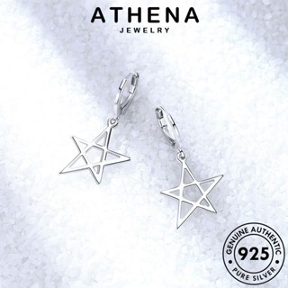 ATHENA JEWELRY ตุ้มหู ดาวห้าแฉกอารมณ์ แท้ 925 ต้นฉบับ แฟชั่น เครื่องประดับ เครื่องประดับ ห่วง ต่างหู เงิน หนีบ เกาหลี Silver ผู้หญิง E400