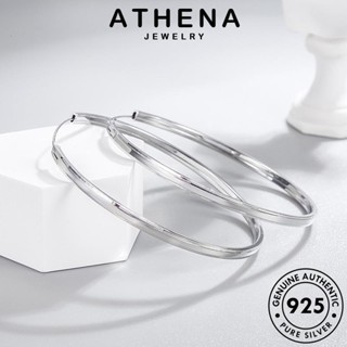 ATHENA JEWELRY เครื่องประดับ ตุ้มหู แฟชั่น เกาหลี แท้ ผู้หญิง หนีบ ห่วง Silver ต่างหู ต้นฉบับ 925 เงิน เครื่องประดับ E414