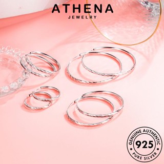 ATHENA JEWELRY เกาหลี เครื่องประดับ หนีบ เงิน เครื่องประดับ แฟชั่น 925 ฝนดาวตกเจ้าอารมณ์ Silver ต้นฉบับ ต่างหู ผู้หญิง ห่วง ตุ้มหู แท้ E415