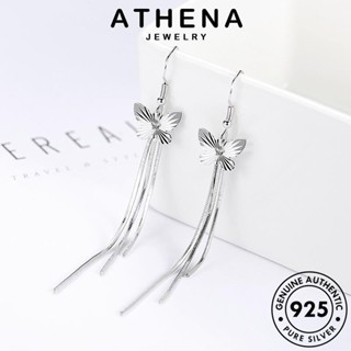 ATHENA JEWELRY เครื่องประดับ 925 เงิน เกาหลี ห่วง ตุ้มหู แท้ ต้นฉบับ แฟชั่น หนีบ ต่างหู ผู้หญิง ผีเสื้ออารมณ์ Silver เครื่องประดับ E435