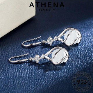 ATHENA JEWELRY ผู้หญิง ต่างหู เครื่องประดับ เงิน หนีบ ห่วง เกาหลี ต้นฉบับ ตุ้มหู 925 Silver แฟชั่น โอปอล เครื่องประดับ วินเทจ แท้ E457