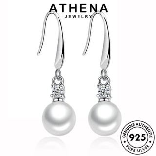 ATHENA JEWELRY เกาหลี ตุ้มหู Silver หนีบ หวาน ต้นฉบับ 925 ผู้หญิง เงิน ไข่มุก แฟชั่น เครื่องประดับ ห่วง แท้ ต่างหู เครื่องประดับ E468