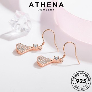 ATHENA JEWELRY โกลด์ เครื่องประดับ ผู้หญิง เครื่องประดับ ต่างหู เงิน ภาคง่าย มอยส์ซาไนท์ ต้นฉบับ เกาหลี 925 แฟชั่น Silver ไดมอนด์ หนีบ แท้ ห่วง ตุ้มหู E542