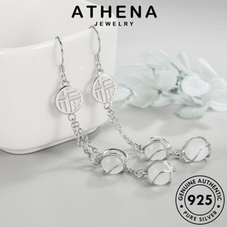 ATHENA JEWELRY ต่างหู แท้ เครื่องประดับ เงิน เกาหลี พรบุคลิกภาพ ต้นฉบับ ผู้หญิง ห่วง Silver หนีบ แฟชั่น ตุ้มหู เครื่องประดับ 925 โอปอล E562