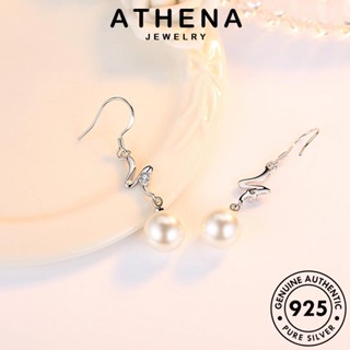 ATHENA JEWELRY 925 ต่างหู เครื่องประดับ ห่วง ต้นฉบับ เงิน เกาหลี แท้ ตุ้มหู ดอกไม้แสนหวาน ผู้หญิง หนีบ Silver แฟชั่น เครื่องประดับ ไข่มุก E517