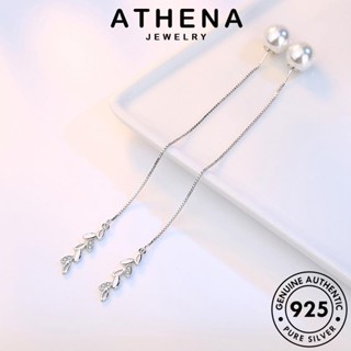 ATHENA JEWELRY ต้นฉบับ 925 หนีบ ต่างหู ดอกไม้สด ผู้หญิง ตุ้มหู ไข่มุก แท้ แฟชั่น Silver เครื่องประดับ เกาหลี เครื่องประดับ เงิน ห่วง E620