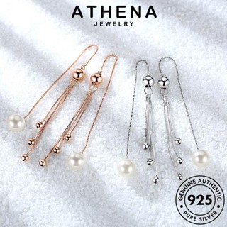 ATHENA JEWELRY แฟชั่น หนีบ ห่วง ไข่มุกทอง ขอบสด เกาหลี แท้ เงิน ผู้หญิง เครื่องประดับ ต้นฉบับ Silver ต่างหู ตุ้มหู เครื่องประดับ 925 E634