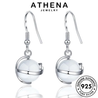 ATHENA JEWELRY ต้นฉบับ 925 โอปอล เครื่องประดับ แฟชั่น ผู้หญิง สไตล์ฝรั่งเศส Silver แท้ เกาหลี เครื่องประดับ ต่างหู หนีบ ห่วง เงิน ตุ้มหู E583