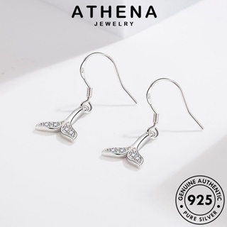 ATHENA JEWELRY เครื่องประดับ 925 เครื่องประดับ ผู้หญิง เกาหลี เงิน แฟชั่น ห่วง แท้ หางปลาแฟชั่น ต่างหู ตุ้มหู หนีบ ต้นฉบับ Silver E594