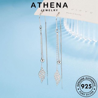 ATHENA JEWELRY หนีบ เครื่องประดับ 925 แฟชั่น ใบบุคลิกภาพ เครื่องประดับ ต่างหู เงิน ตุ้มหู Silver แท้ เกาหลี ผู้หญิง ห่วง ต้นฉบับ E710