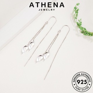 ATHENA JEWELRY ต่างหู ใบแฟชั่น ตุ้มหู ต้นฉบับ เกาหลี แฟชั่น เครื่องประดับ 925 เงิน ผู้หญิง ห่วง หนีบ Silver เครื่องประดับ แท้ E711