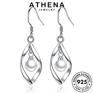 ATHENA JEWELRY ต่างหู เกาหลี Silver ผู้หญิง ต้นฉบับ แฟชั่น เครื่องประดับ หนีบ เงิน 925 ห่วง ไข่มุก ตุ้มหู แท้ ขอบสด เครื่องประดับ E743