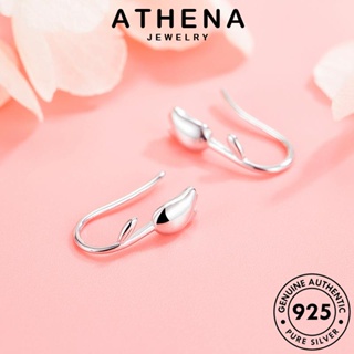 ATHENA JEWELRY ดอกทิวลิปสด หนีบ เกาหลี Silver เครื่องประดับ ตุ้มหู แฟชั่น เครื่องประดับ 925 แท้ ต้นฉบับ เงิน ผู้หญิง ห่วง ต่างหู E782