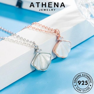 ATHENA JEWELRY จี้ สร้อยคอ เกาหลี เงิน ต้นฉบับ แท้ ผู้หญิง ทอง เรียบง่ายและสง่างาม เครื่องประดับ Silver แฟชั่น 925 เครื่องประดับ N3