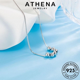 ATHENA JEWELRY แท้ ต้นฉบับ เครื่องประดับ 925 เกาหลี Silver แฟชั่น จี้ รอบแฟชั่น ผู้หญิง เงิน สร้อยคอ เครื่องประดับ N28