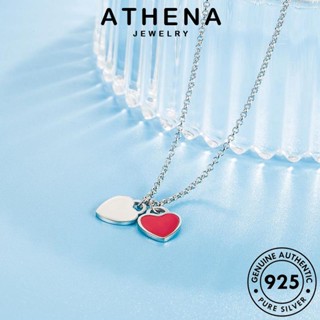 ATHENA JEWELRY ผู้หญิง ต้นฉบับ เงิน เคลือบโรแมนติก จี้ แท้ เครื่องประดับ สร้อยคอ 925 Silver เครื่องประดับ เกาหลี แฟชั่น N31