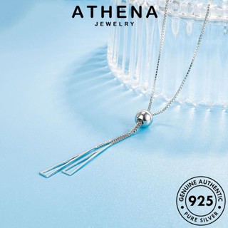 ATHENA JEWELRY เครื่องประดับ เครื่องประดับ 925 สามเหลี่ยมง่ายๆ ต้นฉบับ สร้อยคอ ผู้หญิง แฟชั่น แท้ เกาหลี เงิน Silver จี้ N33