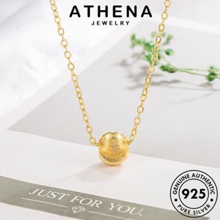 ATHENA JEWELRY เครื่องประดับ เกาหลี จี้ แฟชั่น เครื่องประดับ ลูกปัดส่วนบุคคล ผู้หญิง แท้ Silver ต้นฉบับ เงิน ทองโอปอล สร้อยคอ 925 N48