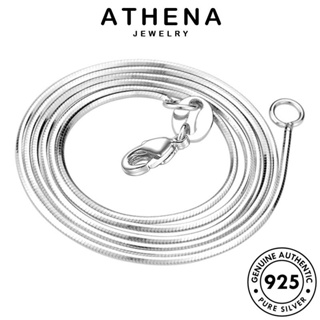 ATHENA JEWELRY กระดูกงูอารมณ์ ต้นฉบับ สร้อยคอ 925 เงิน เครื่องประดับ เกาหลี จี้ แท้ ผู้หญิง แฟชั่น Silver เครื่องประดับ N59