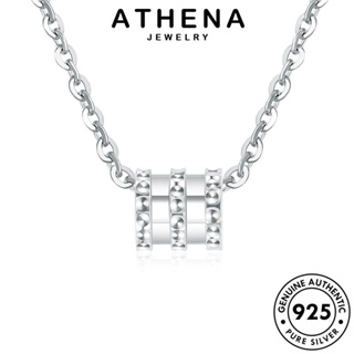 ATHENA JEWELRY เครื่องประดับ แท้ สร้อยคอ เงิน เครื่องประดับ ต้นฉบับ เอวแฟชั่น 925 ทอง แฟชั่น Silver เกาหลี จี้ ผู้หญิง N22