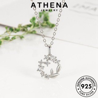 ATHENA JEWELRY 925 เงิน Silver ทอง แท้ เครื่องประดับ ผู้หญิง เครื่องประดับ ต้นฉบับ จี้ เกาหลี แฟชั่น พวงหรีดนำโชค สร้อยคอ N26